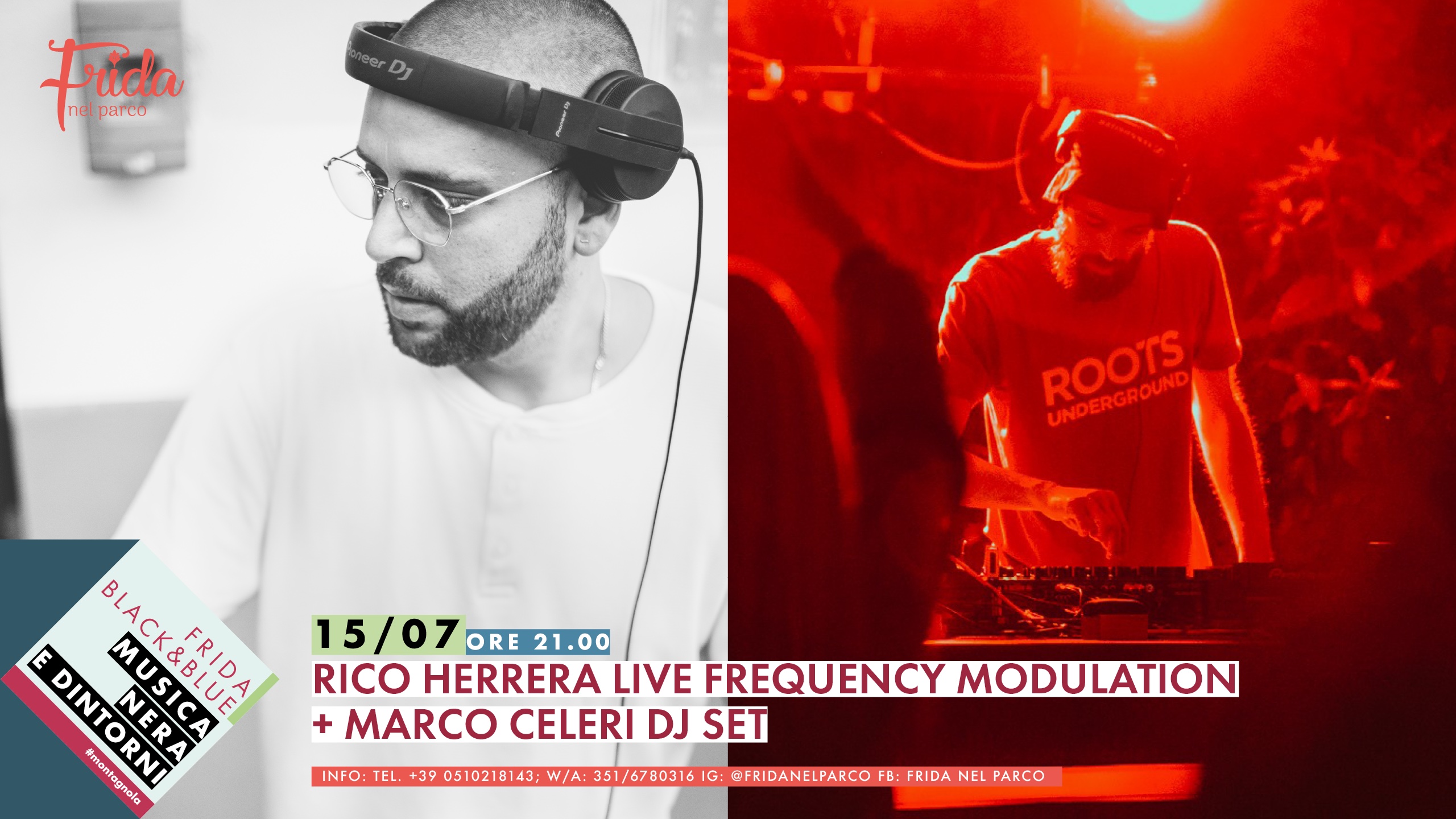 Rico Herrera live frequency modulation + Marco Celeri dj set.